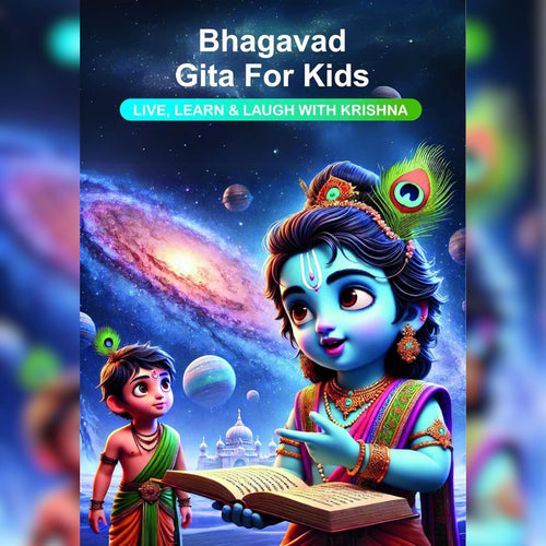 Bhagavad Gita for Kids - Hindi & English ( Bonus : Wall Art + Colouring Book )