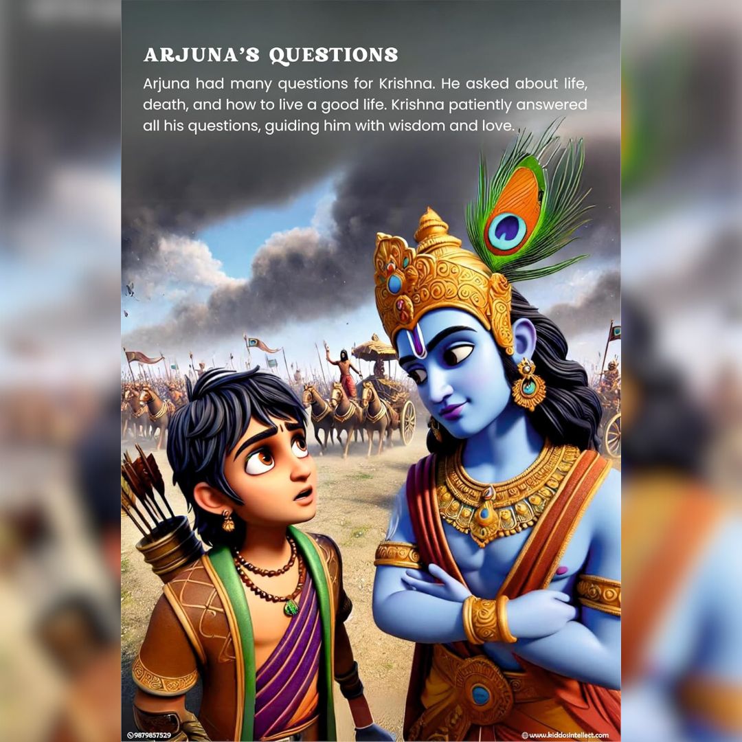 Bhagavad Gita for Kids ( Hindi + English + Gujarati + Marathi ) + Bonus Colouring Book & Stickers