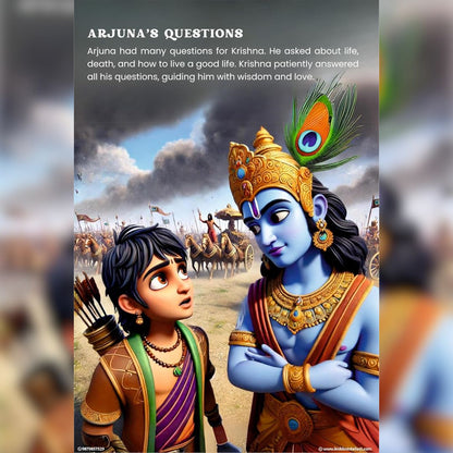 Bhagavad Gita for Kids (Hindi + English + Gujarati + Marathi) | Bonus Colouring Book & Stickers