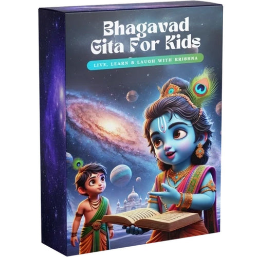 Bhagavad Gita for Kids ( Hindi + English + Gujarati + Marathi ) + Bonus Colouring Book & Stickers