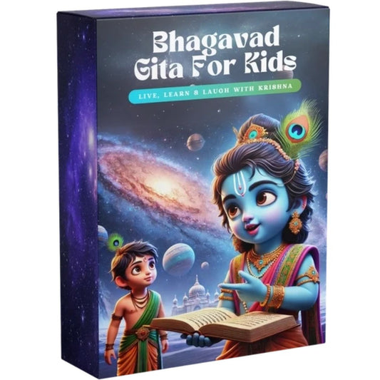 Bhagavad Gita for Kids (Hindi + English + Gujarati + Marathi) | Bonus Colouring Book & Stickers